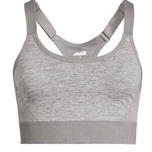 NWT-Avia Women’s XL Keyhole Low Support Wire Free Gray Sports Bra